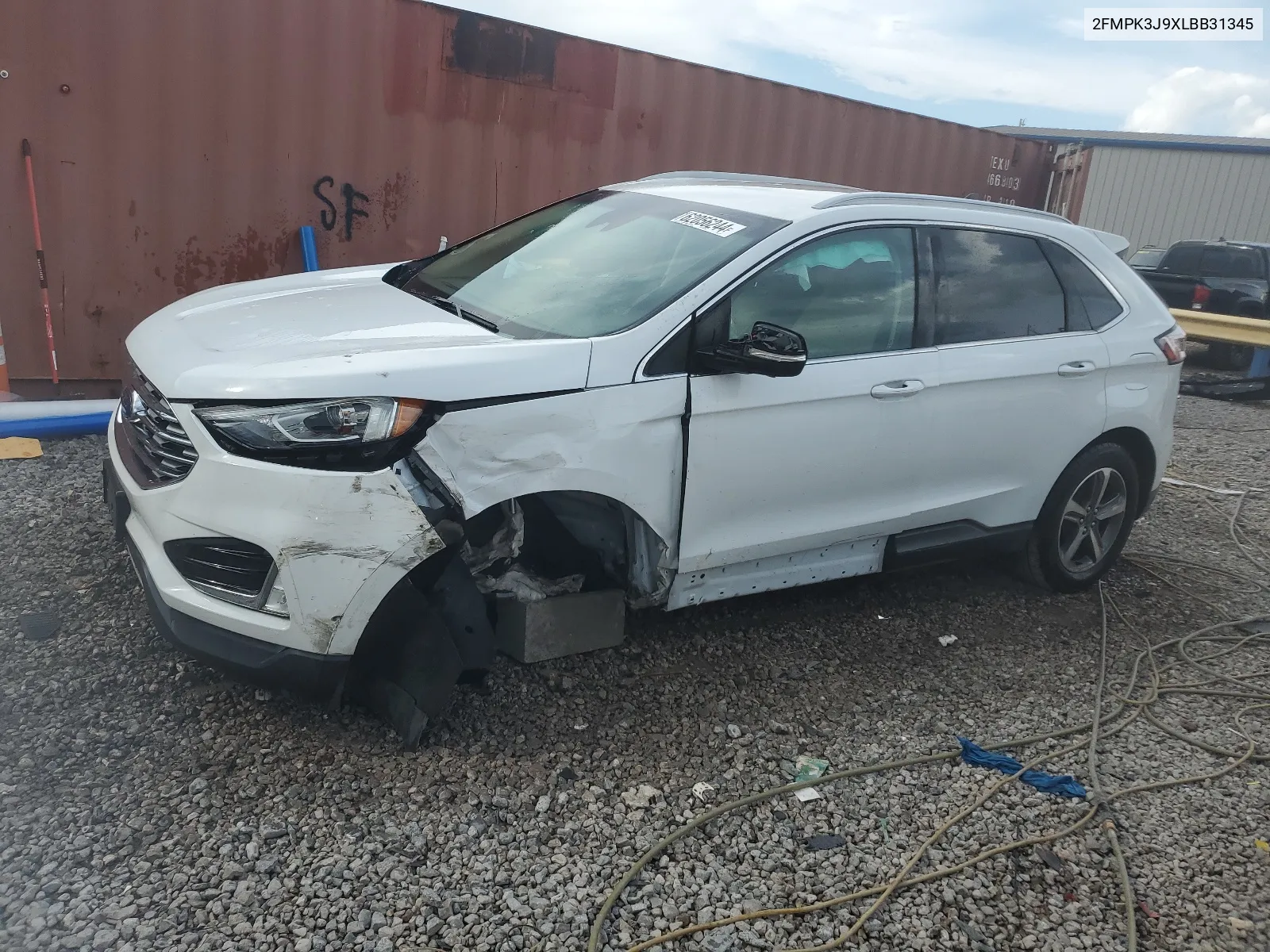 2020 Ford Edge Sel VIN: 2FMPK3J9XLBB31345 Lot: 62056244