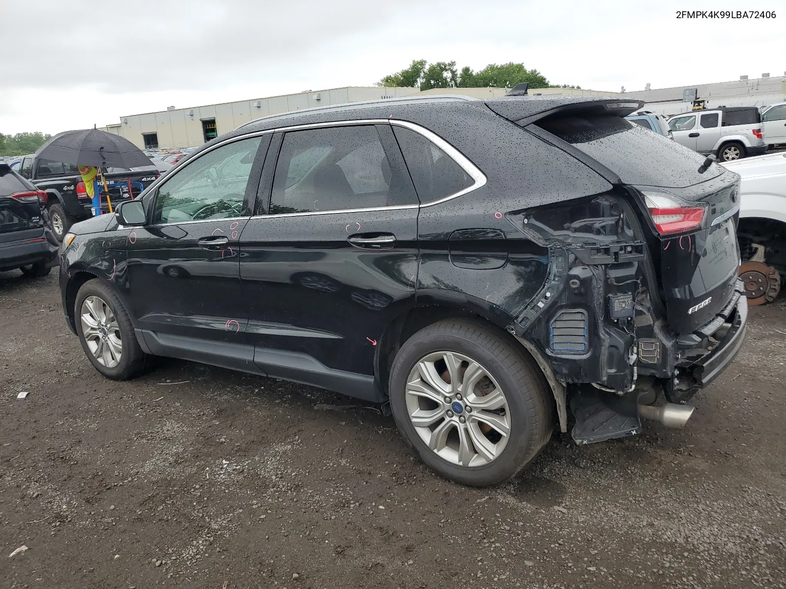 2020 Ford Edge Titanium VIN: 2FMPK4K99LBA72406 Lot: 63423604