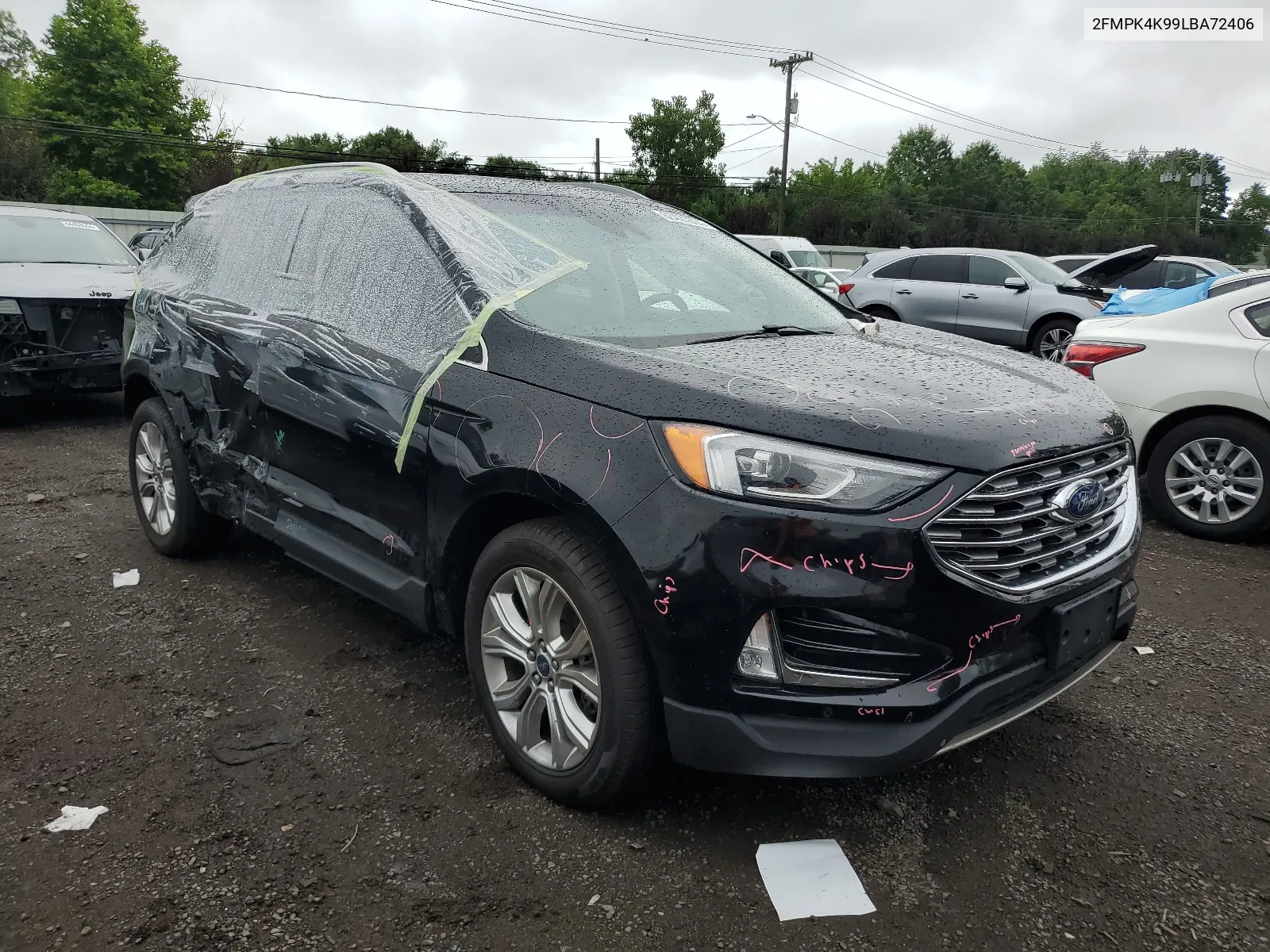 2020 Ford Edge Titanium VIN: 2FMPK4K99LBA72406 Lot: 63423604