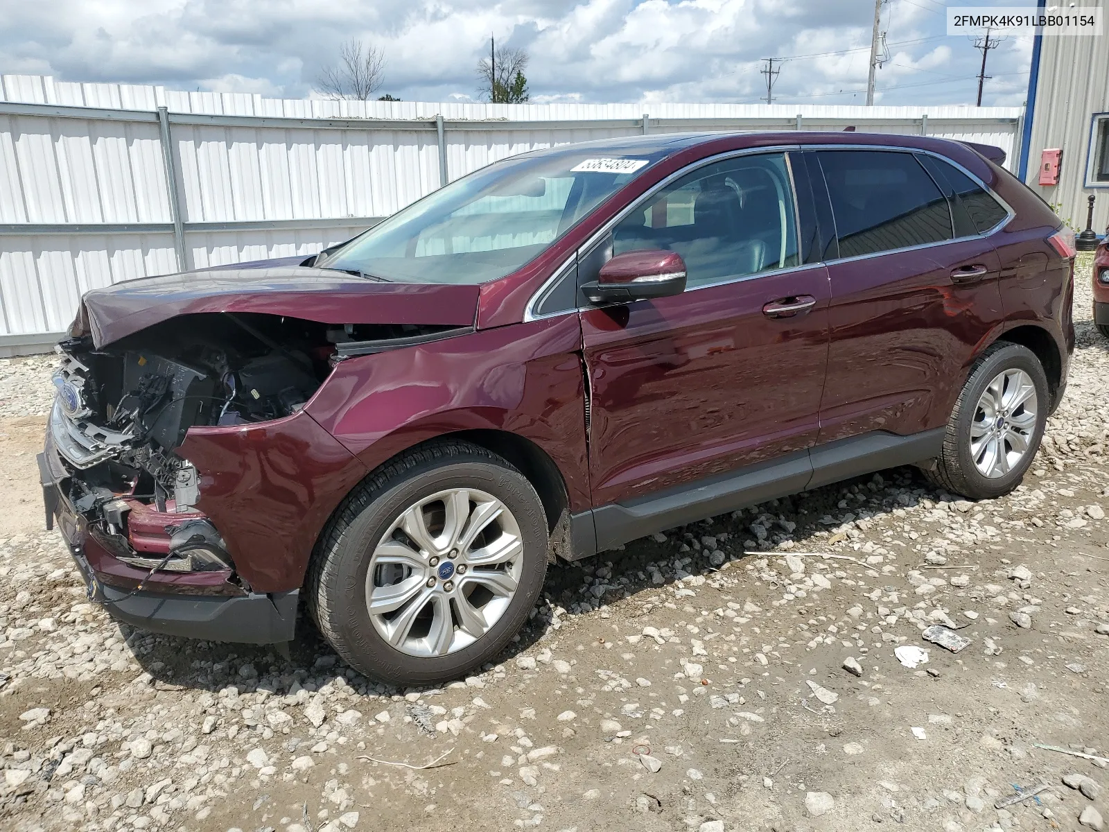 2FMPK4K91LBB01154 2020 Ford Edge Titanium