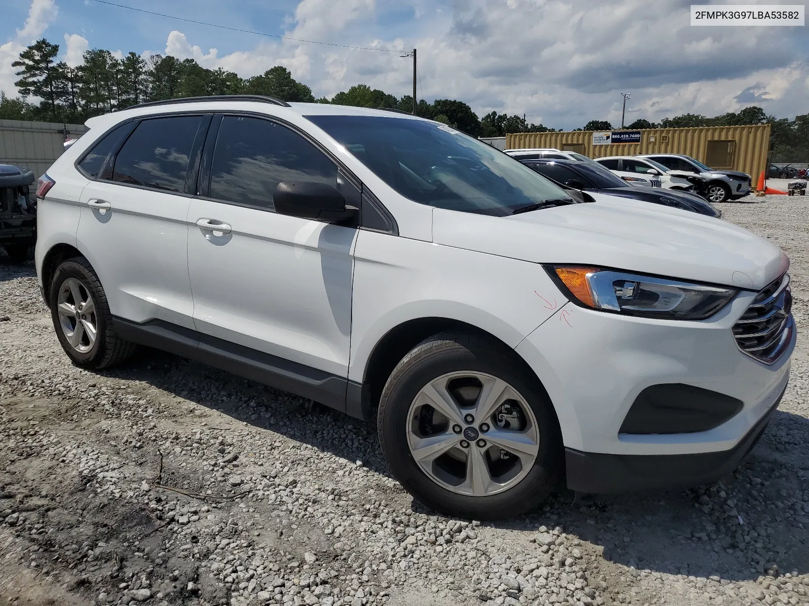 2020 Ford Edge Se VIN: 2FMPK3G97LBA53582 Lot: 64250264