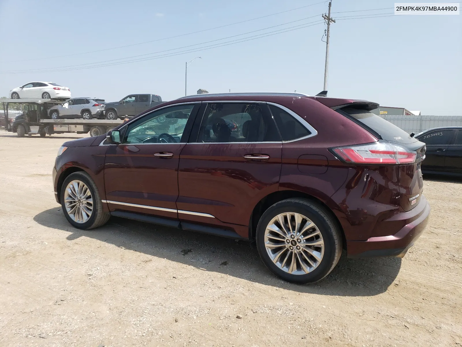 2021 Ford Edge Titanium VIN: 2FMPK4K97MBA44900 Lot: 63469834