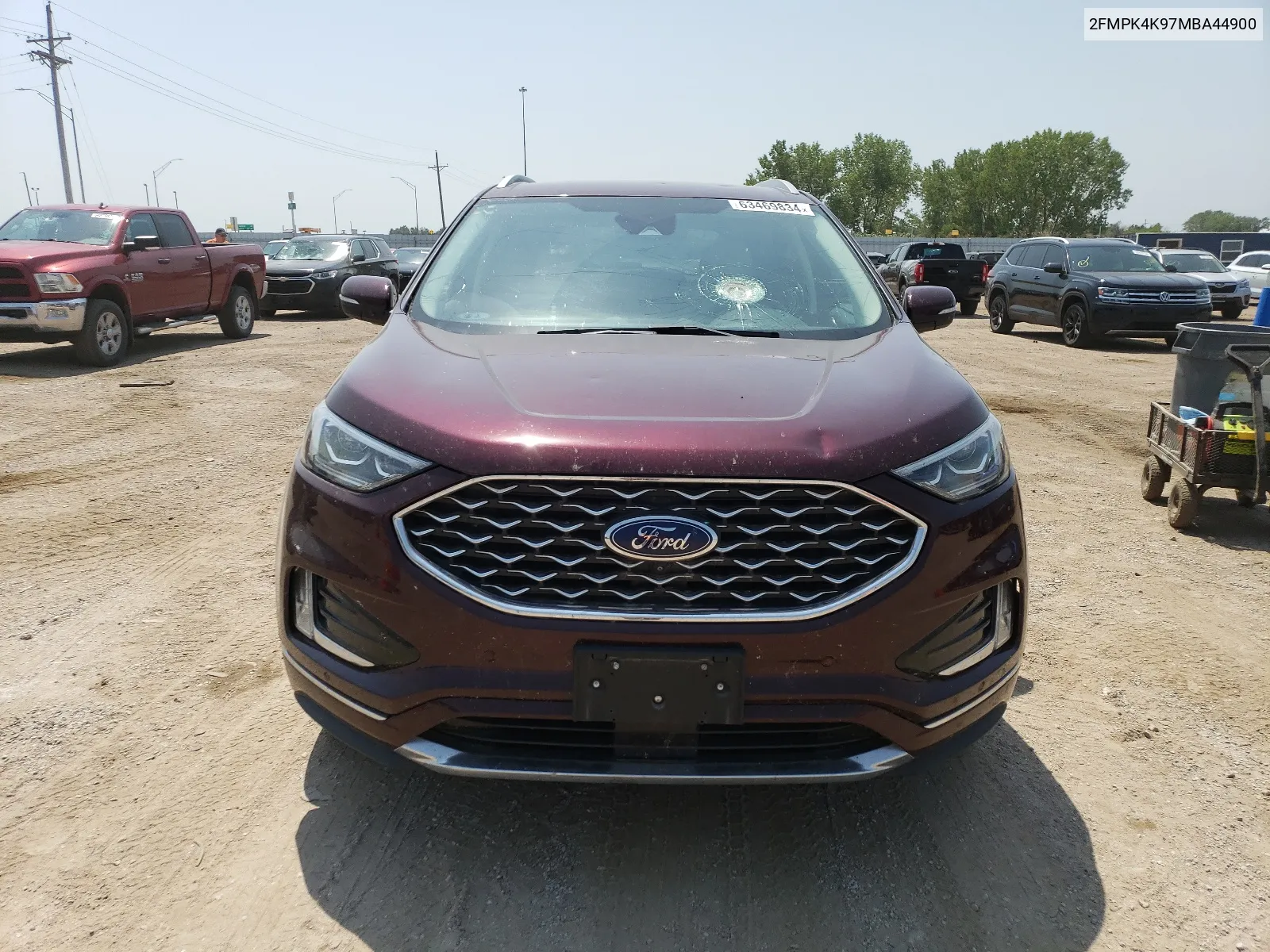 2021 Ford Edge Titanium VIN: 2FMPK4K97MBA44900 Lot: 63469834