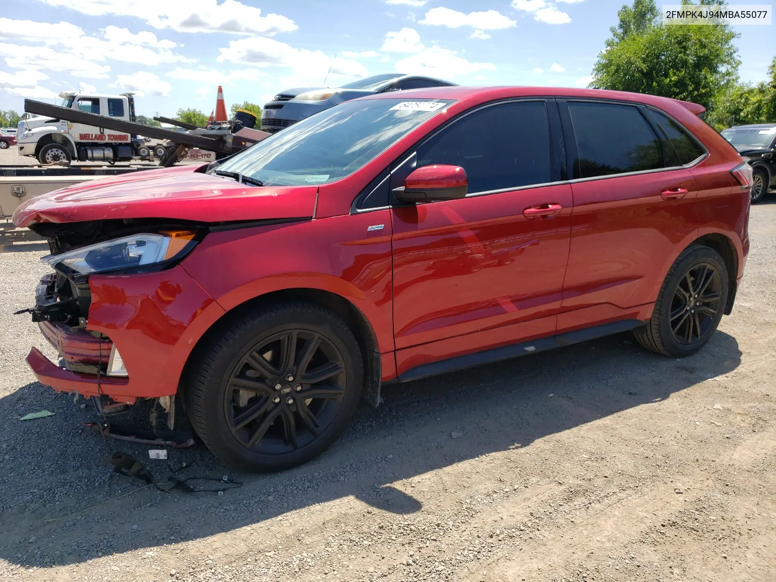 2021 Ford Edge Sel VIN: 2FMPK4J94MBA55077 Lot: 64054774