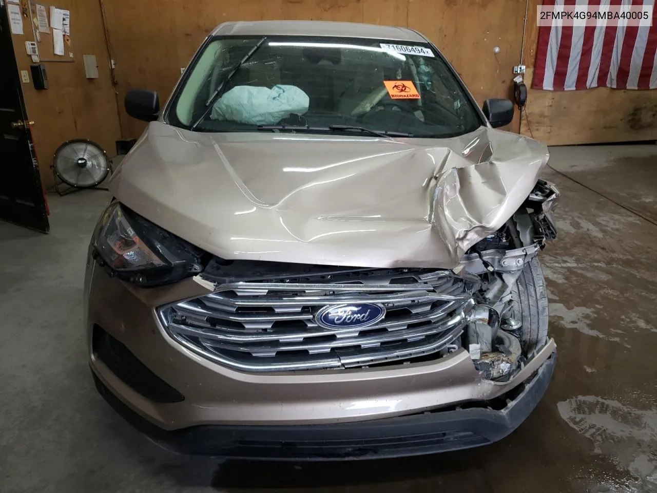 2FMPK4G94MBA40005 2021 Ford Edge Se