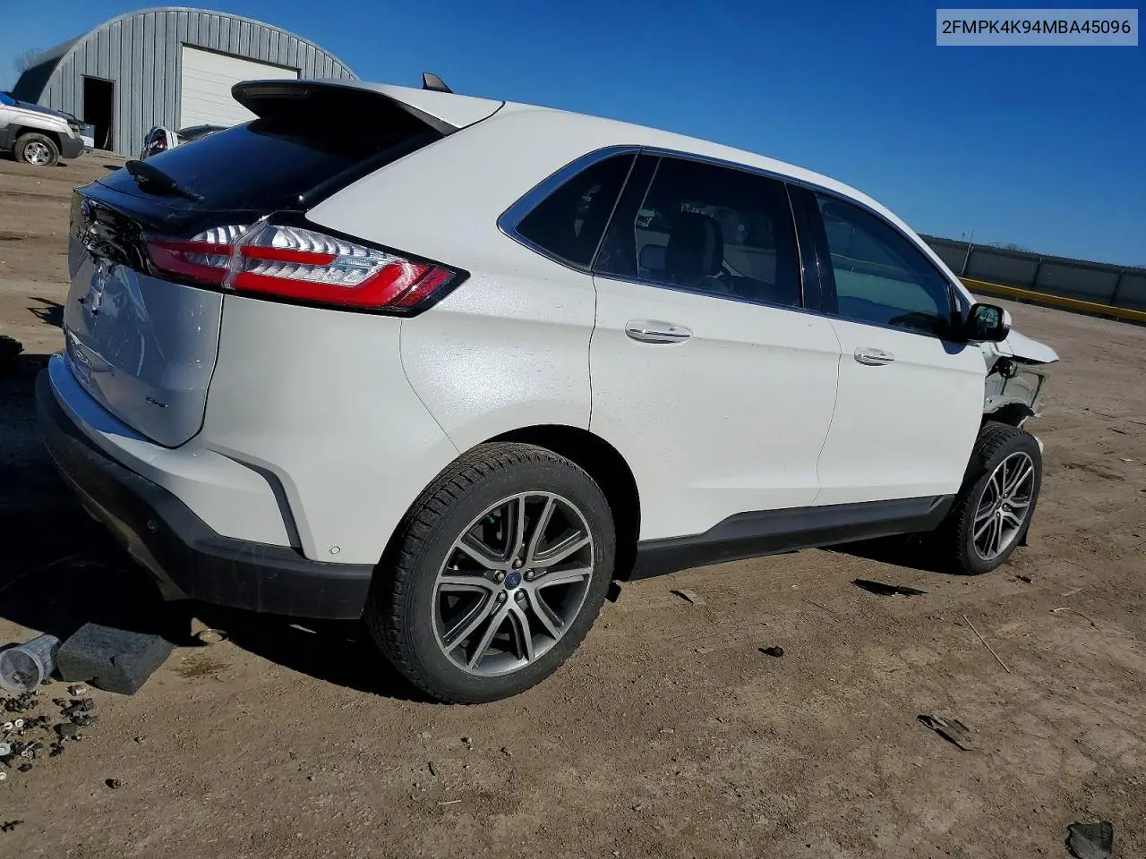 2FMPK4K94MBA45096 2021 Ford Edge Titanium