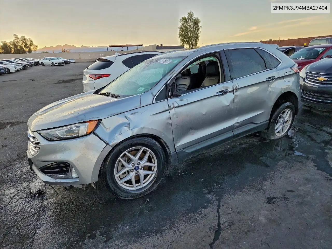 2FMPK3J94MBA27404 2021 Ford Edge Sel