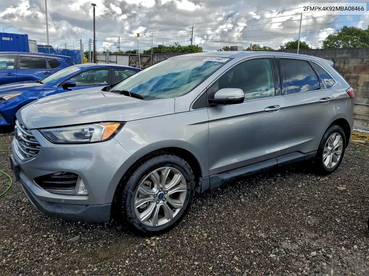 2FMPK4K92MBA08466 2021 Ford Edge Titanium