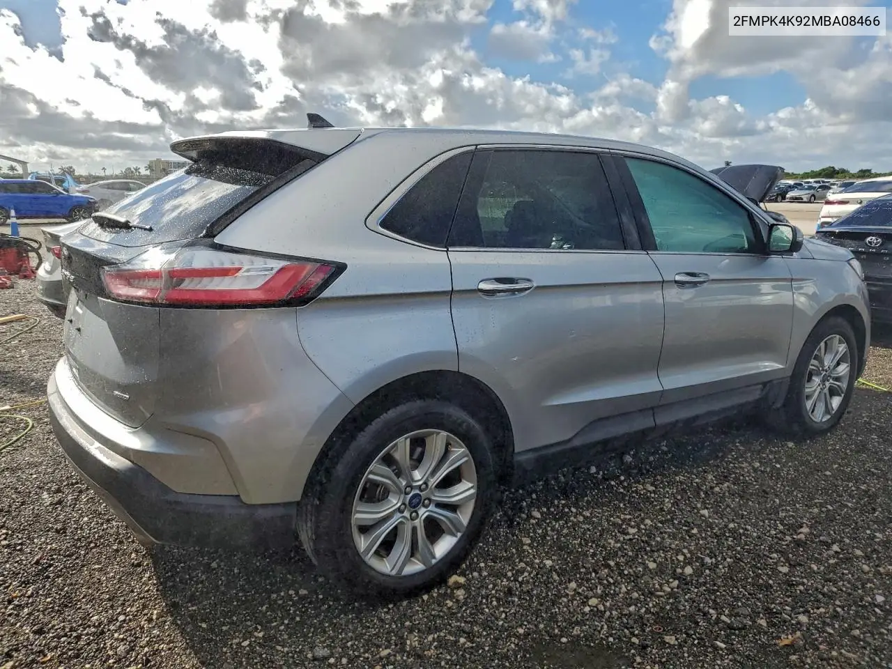 2FMPK4K92MBA08466 2021 Ford Edge Titanium
