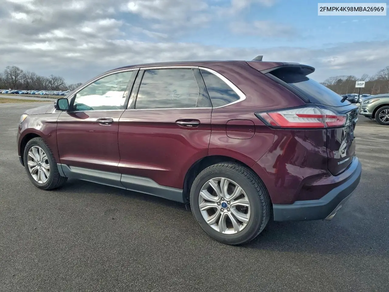 2FMPK4K98MBA26969 2021 Ford Edge Titanium