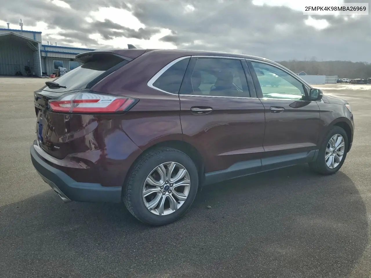 2FMPK4K98MBA26969 2021 Ford Edge Titanium