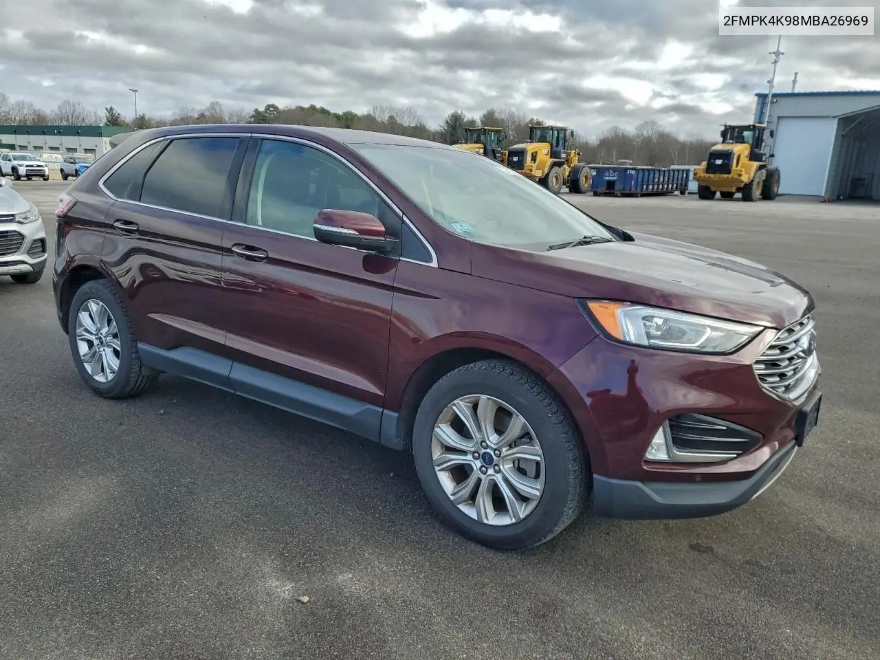 2FMPK4K98MBA26969 2021 Ford Edge Titanium
