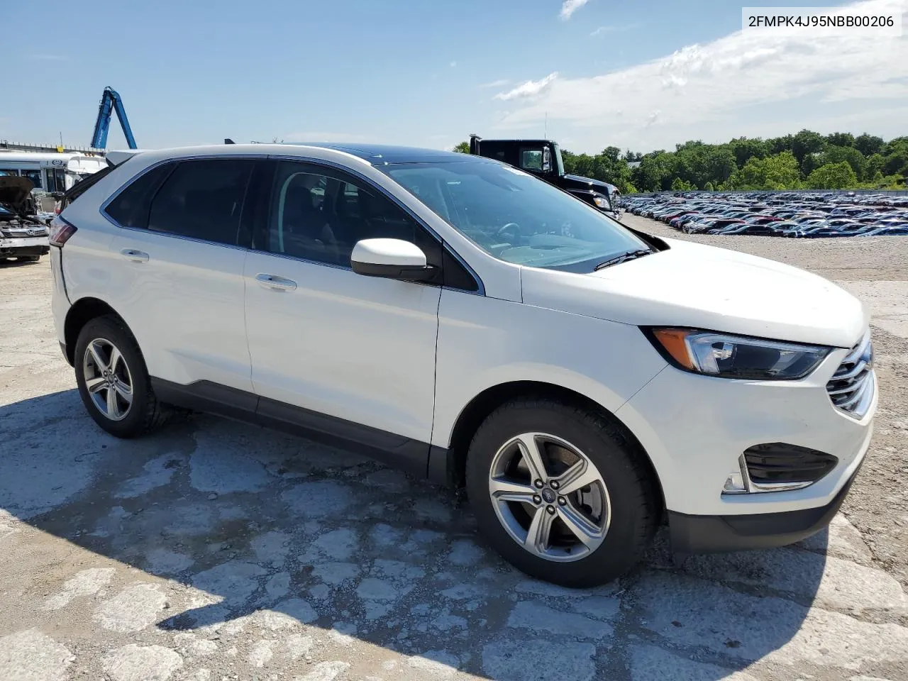 2022 Ford Edge Sel VIN: 2FMPK4J95NBB00206 Lot: 58081374