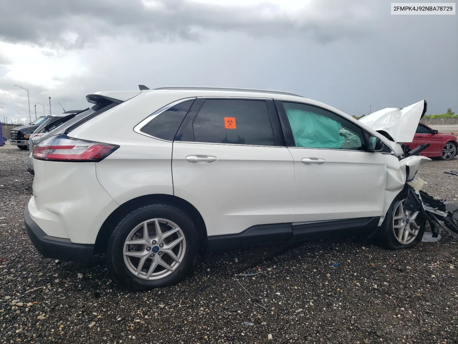 2022 Ford Edge Sel VIN: 2FMPK4J92NBA78729 Lot: 59949924