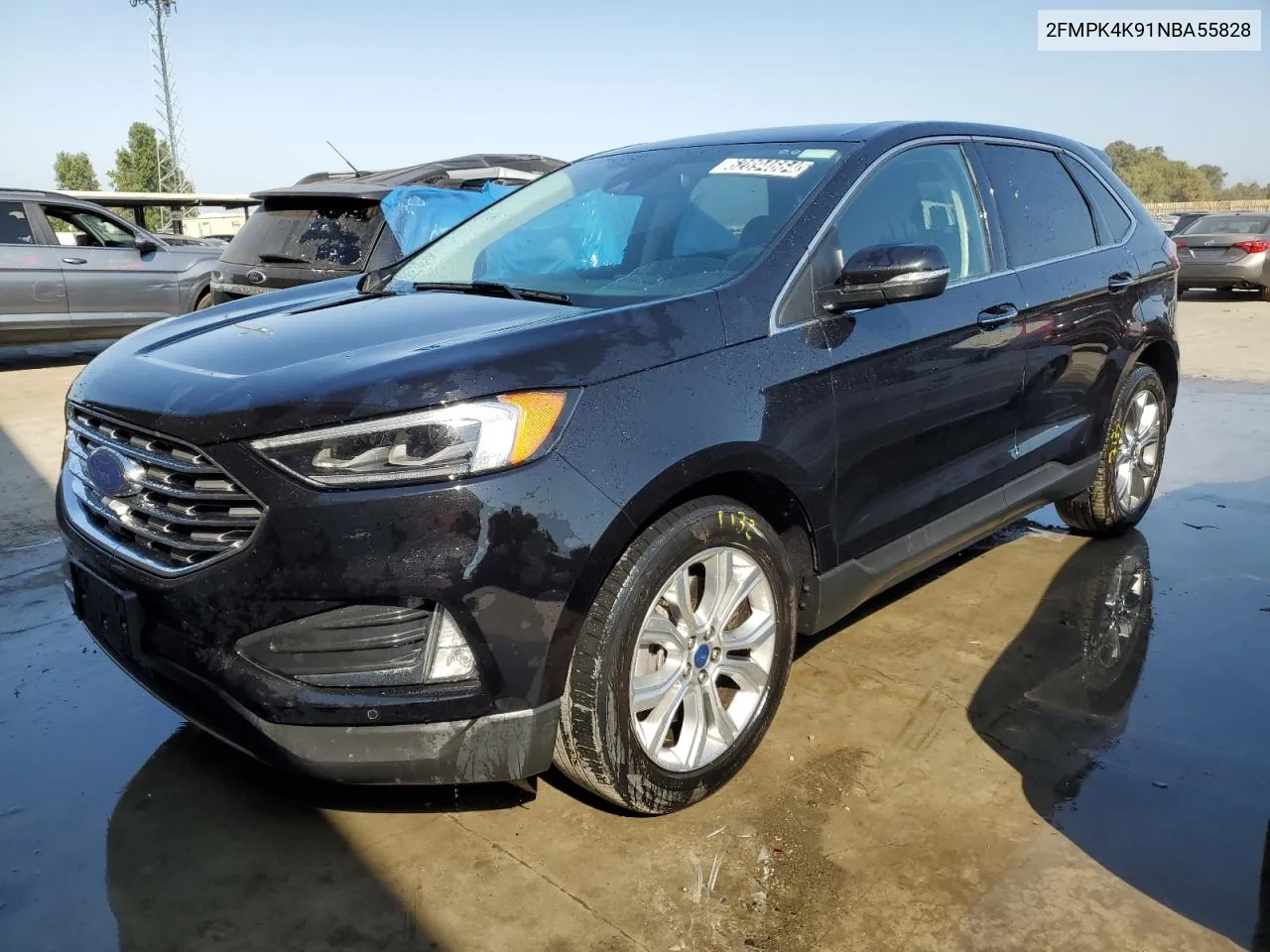 2022 Ford Edge Titanium VIN: 2FMPK4K91NBA55828 Lot: 62894664