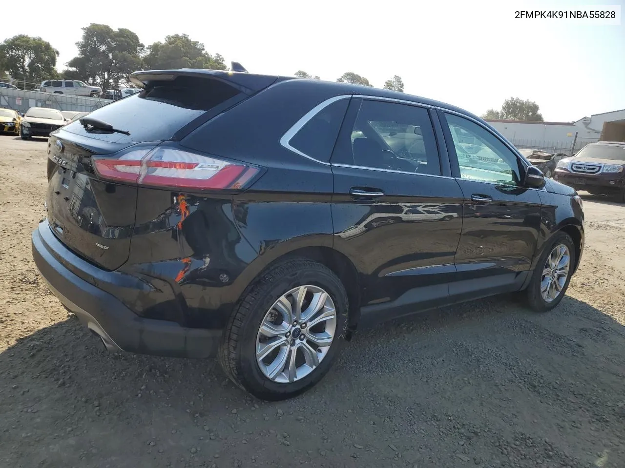 2022 Ford Edge Titanium VIN: 2FMPK4K91NBA55828 Lot: 62894664