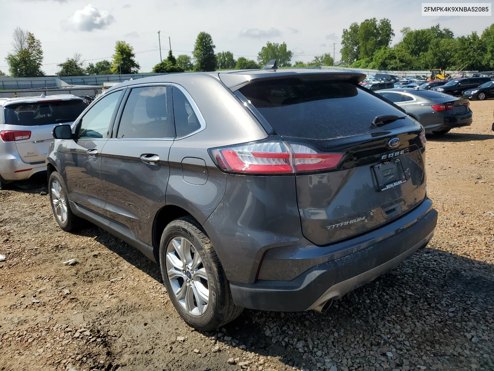 2022 Ford Edge Titanium VIN: 2FMPK4K9XNBA52085 Lot: 63221114