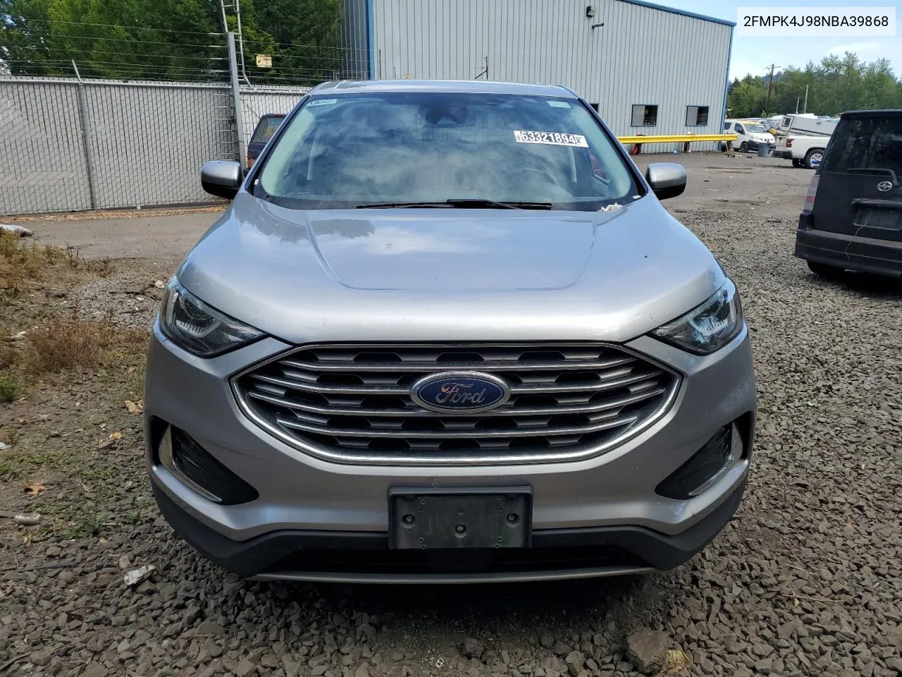 2022 Ford Edge Sel VIN: 2FMPK4J98NBA39868 Lot: 63321894