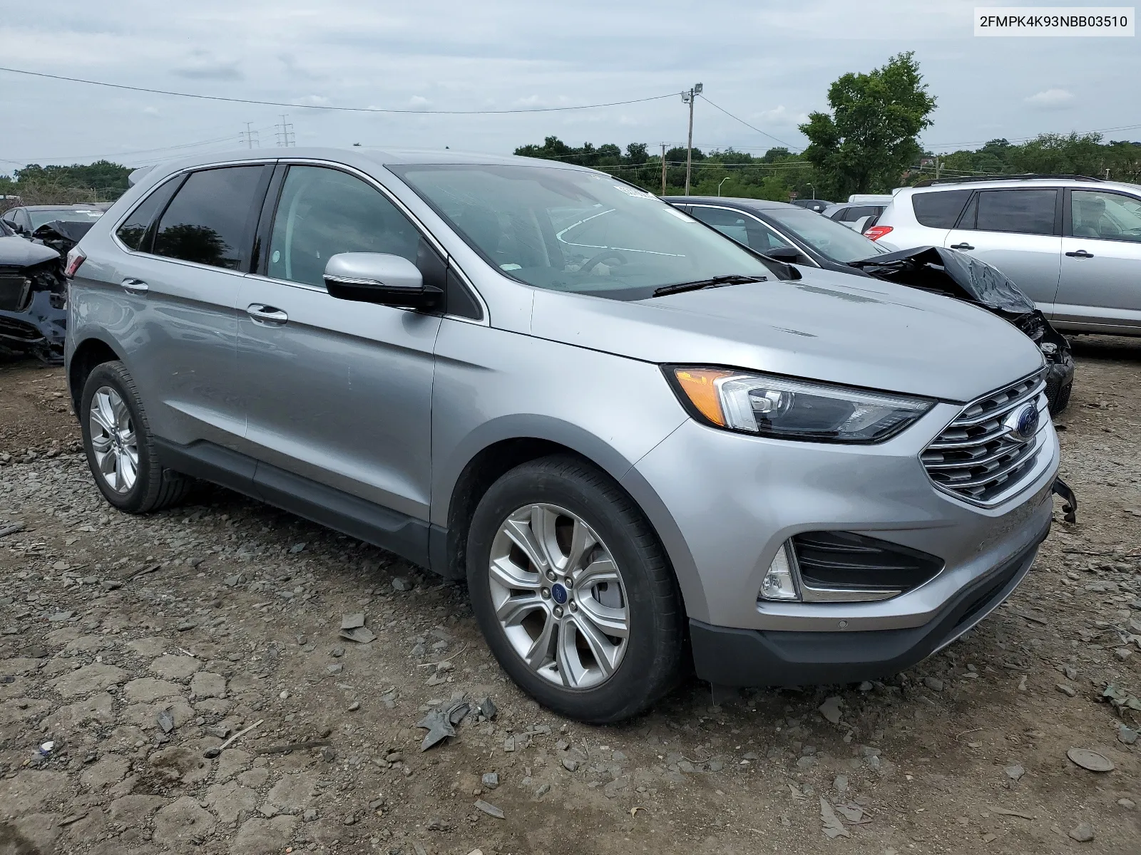 2022 Ford Edge Titanium VIN: 2FMPK4K93NBB03510 Lot: 63786274