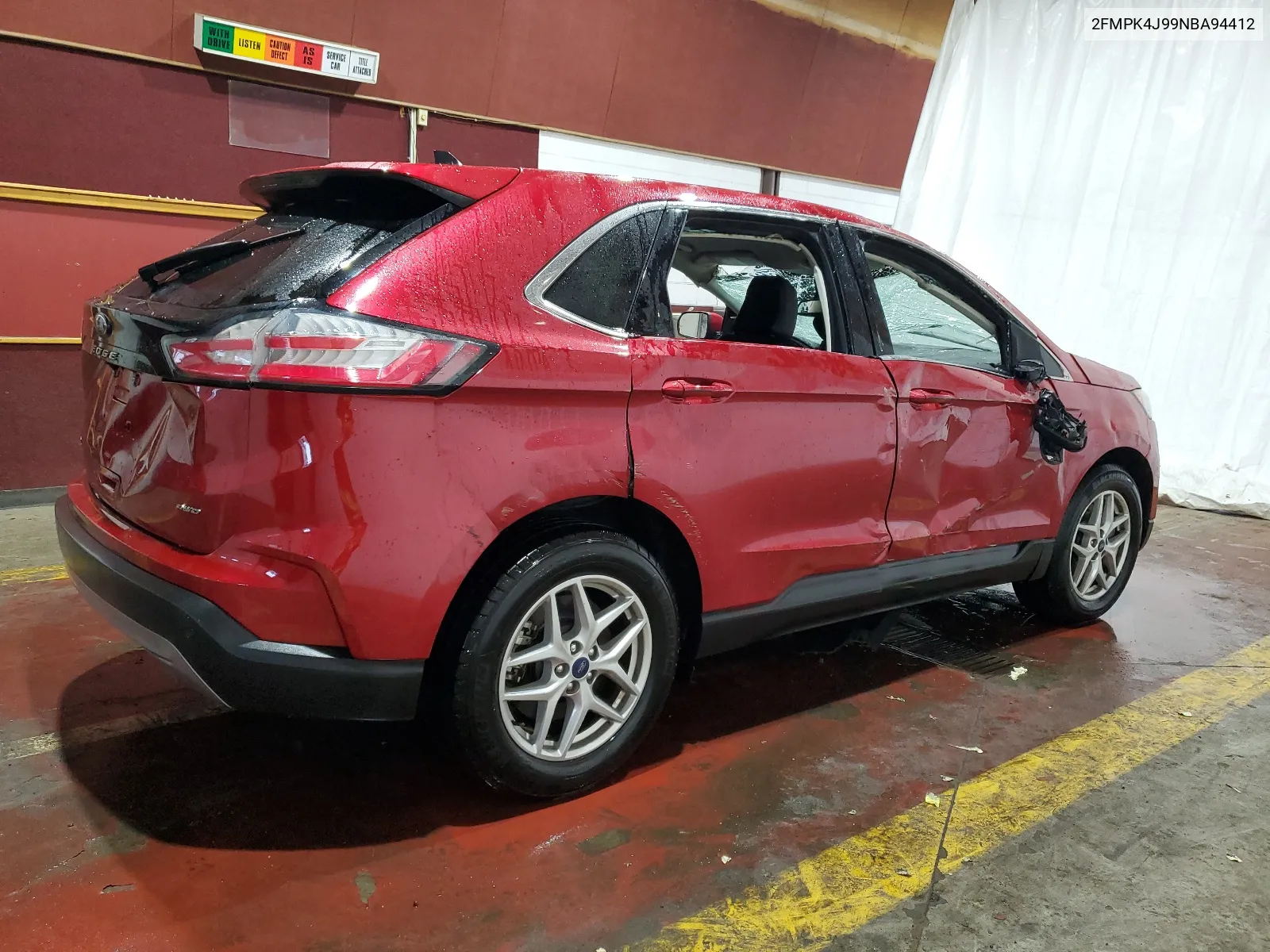 2022 Ford Edge Sel VIN: 2FMPK4J99NBA94412 Lot: 64182084