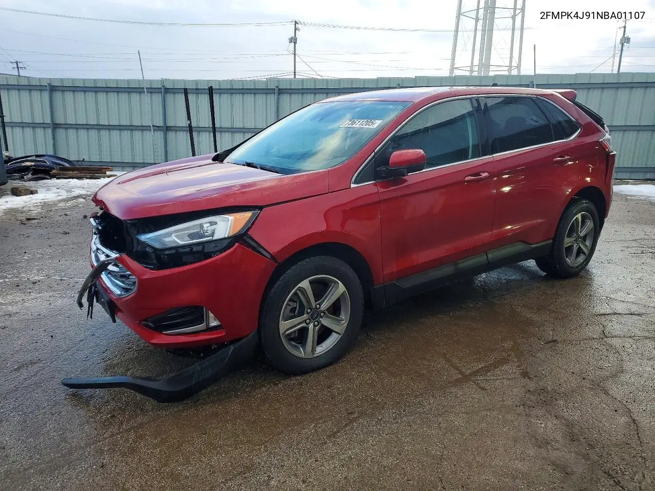 2FMPK4J91NBA01107 2022 Ford Edge Sel