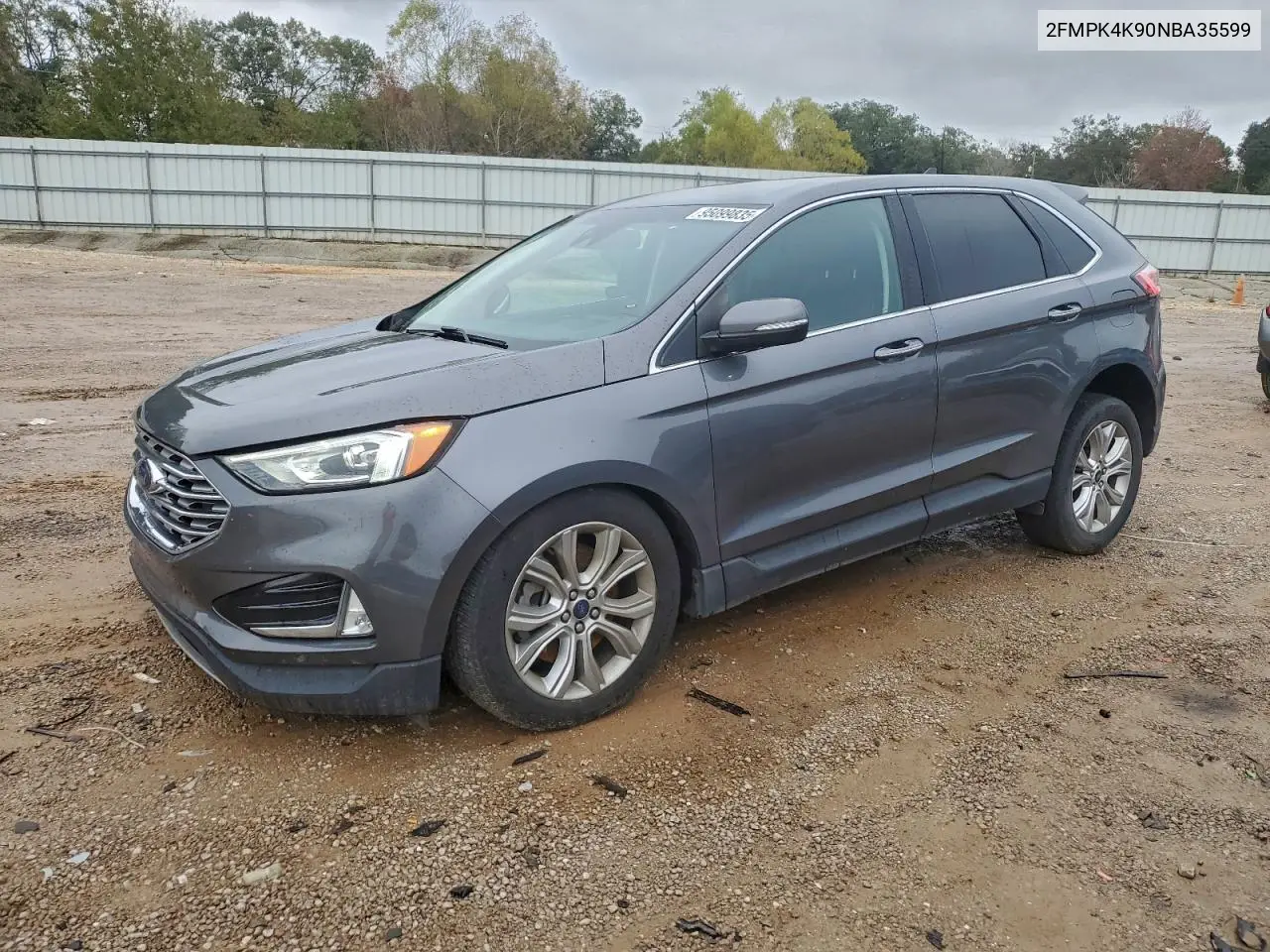 2FMPK4K90NBA35599 2022 Ford Edge Titanium