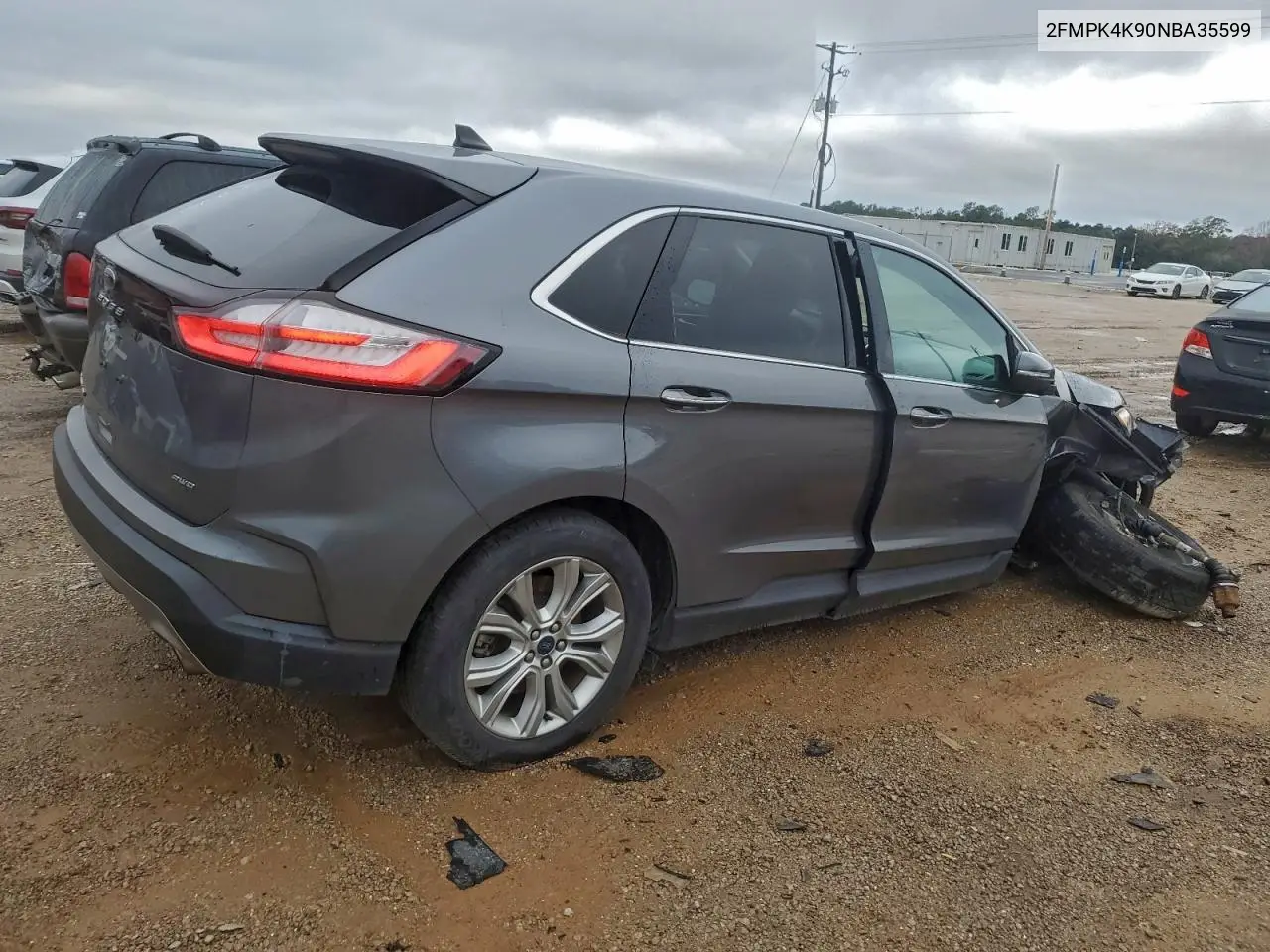 2FMPK4K90NBA35599 2022 Ford Edge Titanium
