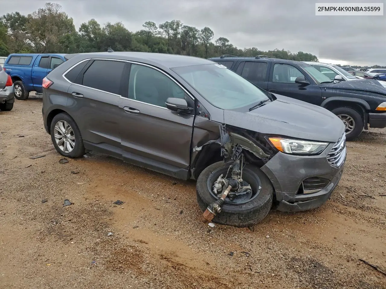 2FMPK4K90NBA35599 2022 Ford Edge Titanium
