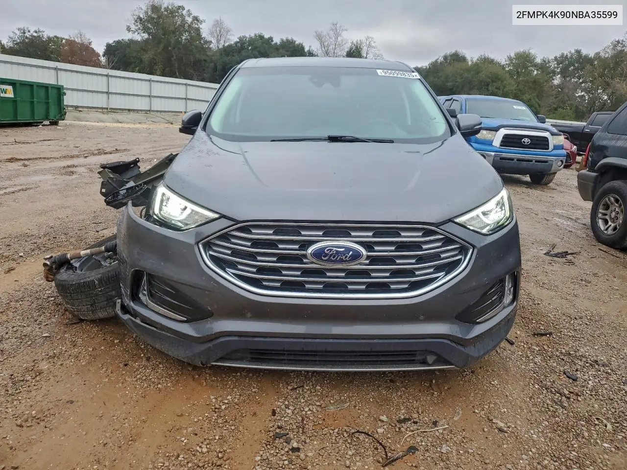 2FMPK4K90NBA35599 2022 Ford Edge Titanium