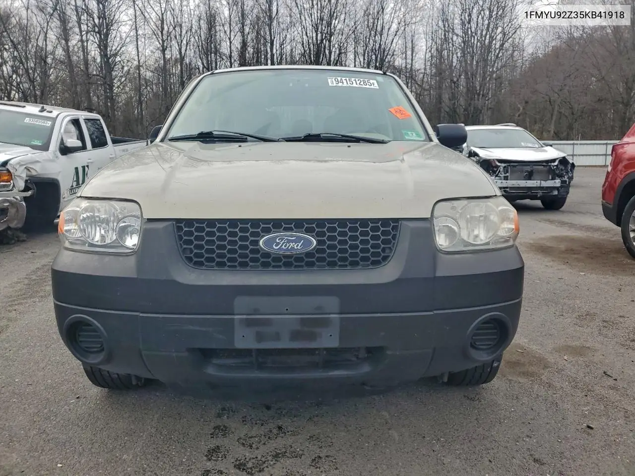 1FMYU92Z35KB41918 2005 Ford Escape Xls