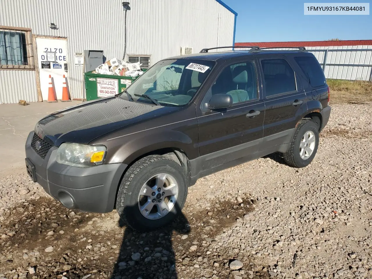 1FMYU93167KB44081 2007 Ford Escape Xlt