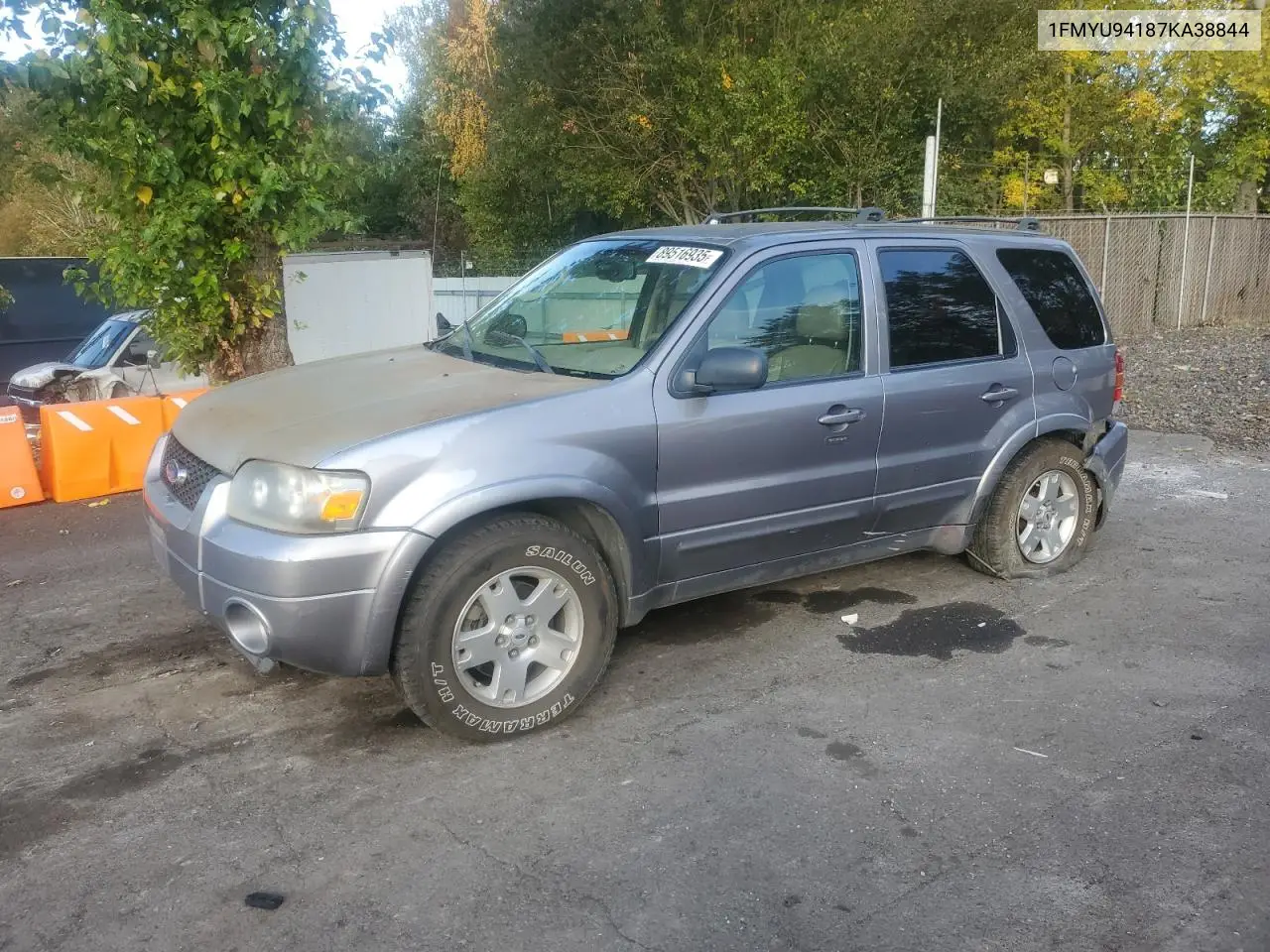 1FMYU94187KA38844 2007 Ford Escape Limited
