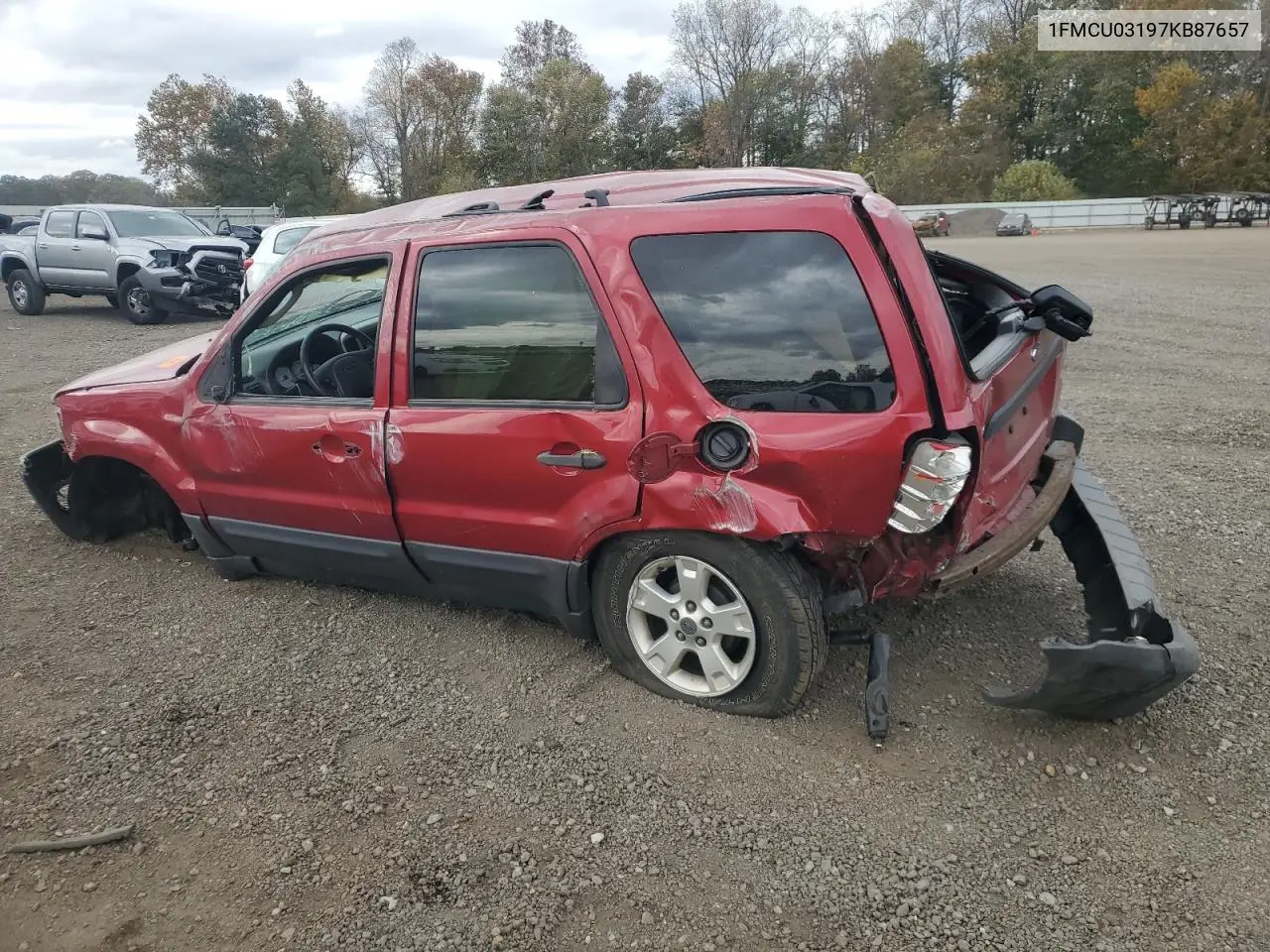 1FMCU03197KB87657 2007 Ford Escape Xlt