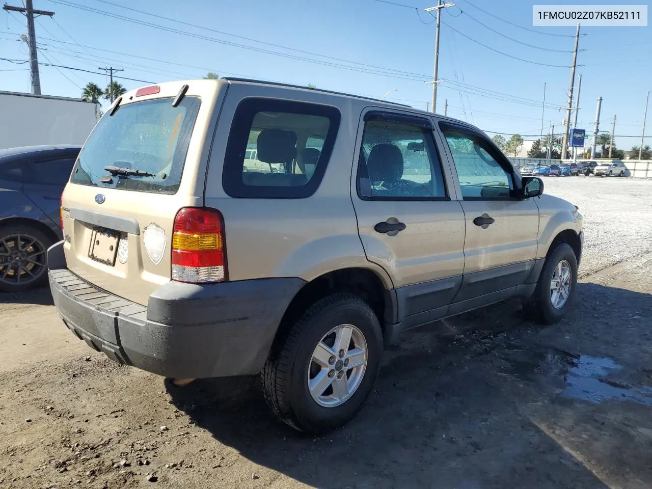 1FMCU02Z07KB52111 2007 Ford Escape Xls