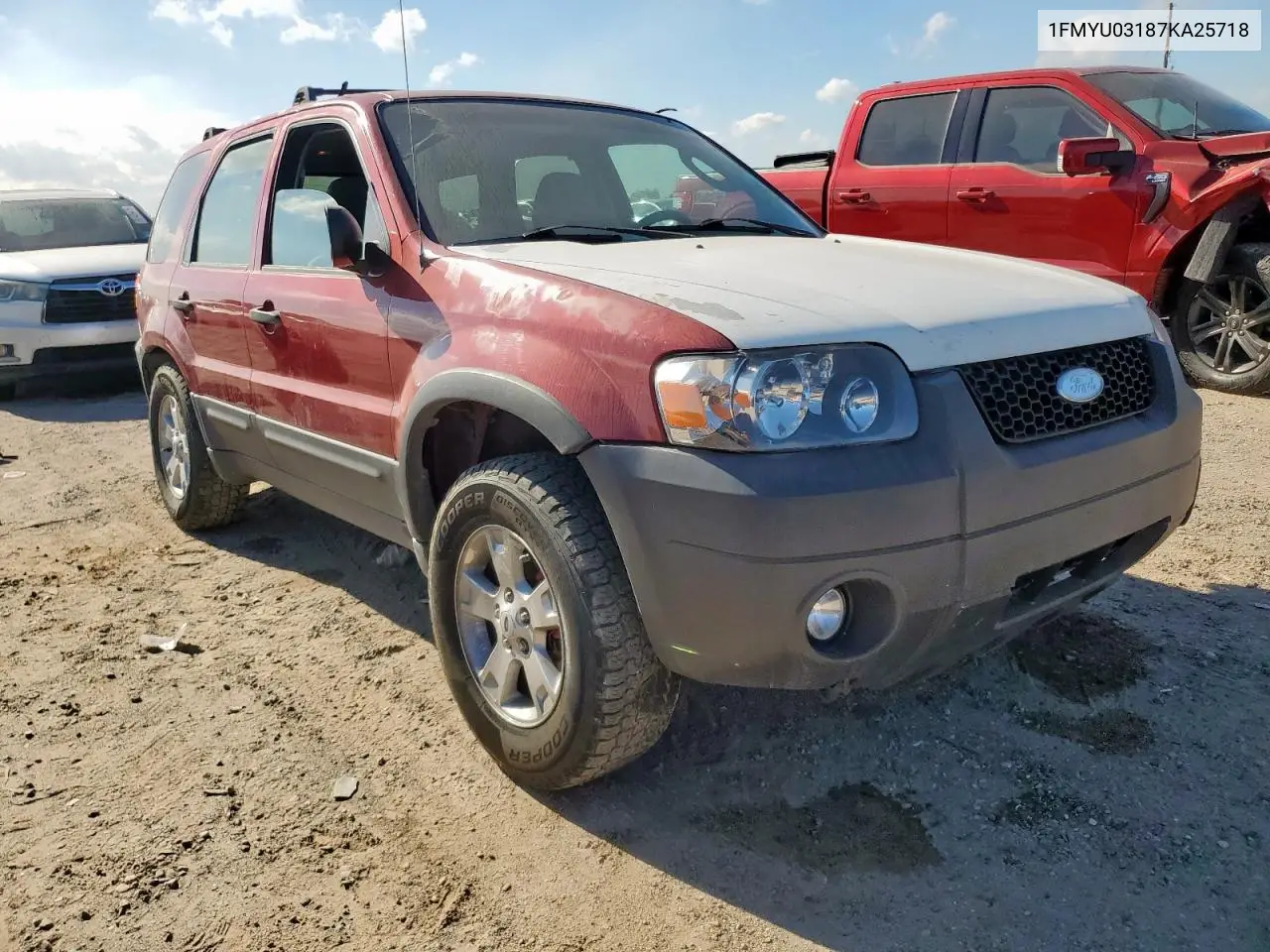 1FMYU03187KA25718 2007 Ford Escape Xlt
