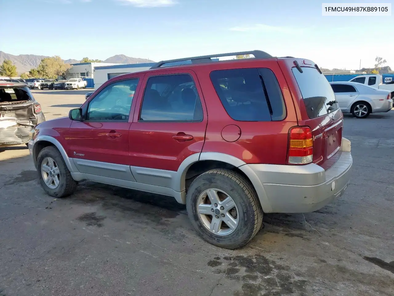 1FMCU49H87KB89105 2007 Ford Escape Hev