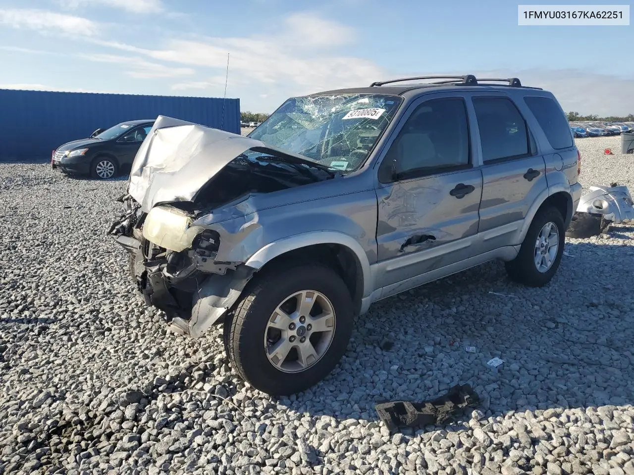 1FMYU03167KA62251 2007 Ford Escape Xlt