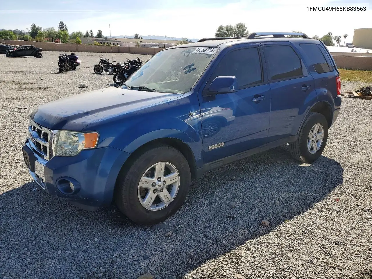 1FMCU49H68KB83563 2008 Ford Escape Hev