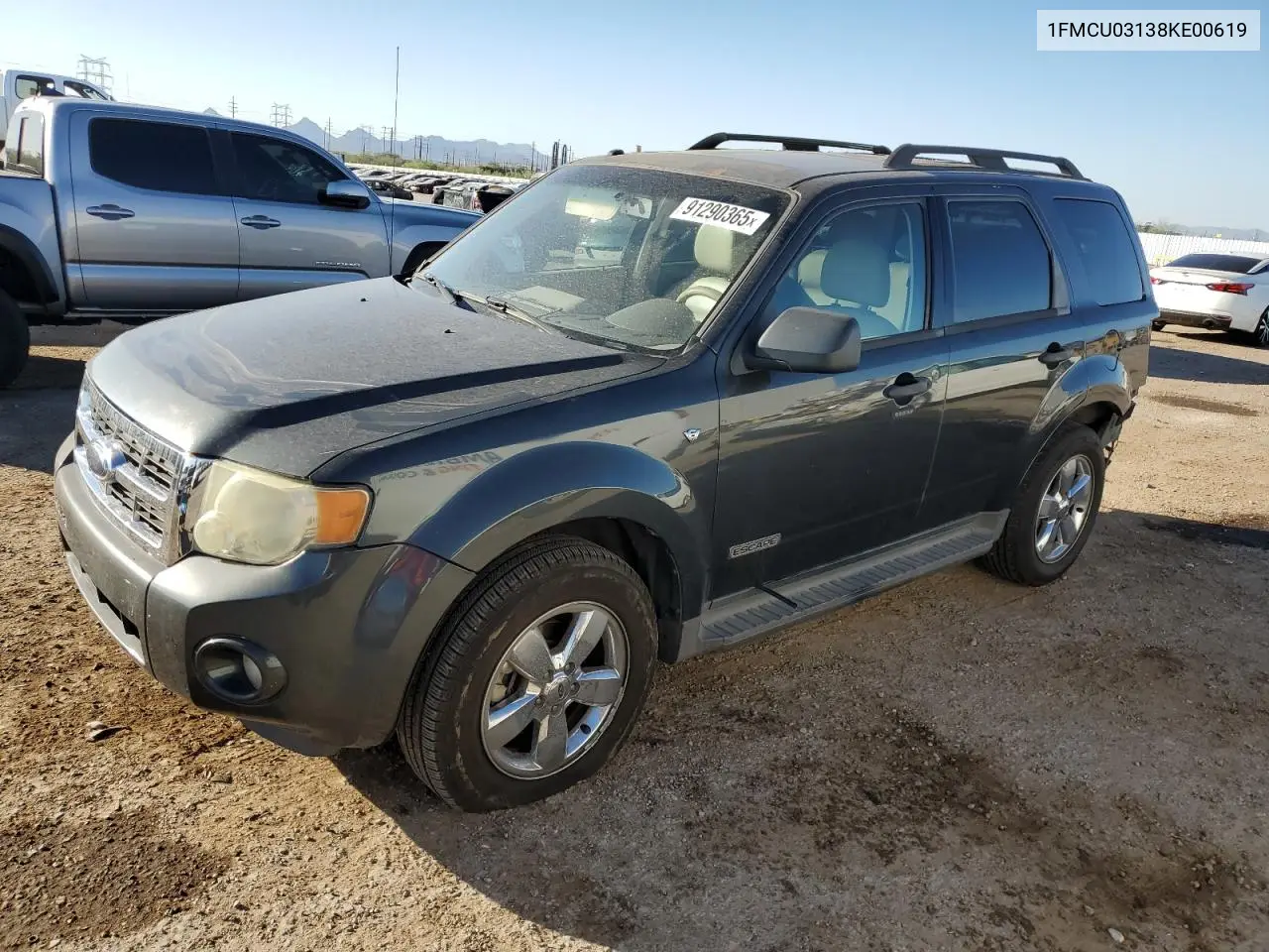 1FMCU03138KE00619 2008 Ford Escape Xlt