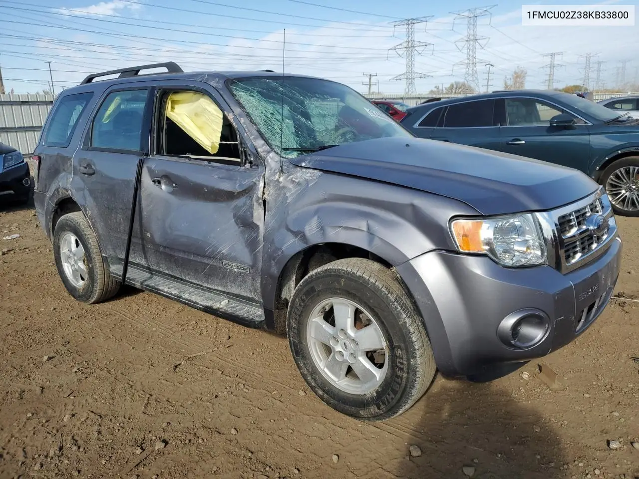 1FMCU02Z38KB33800 2008 Ford Escape Xls