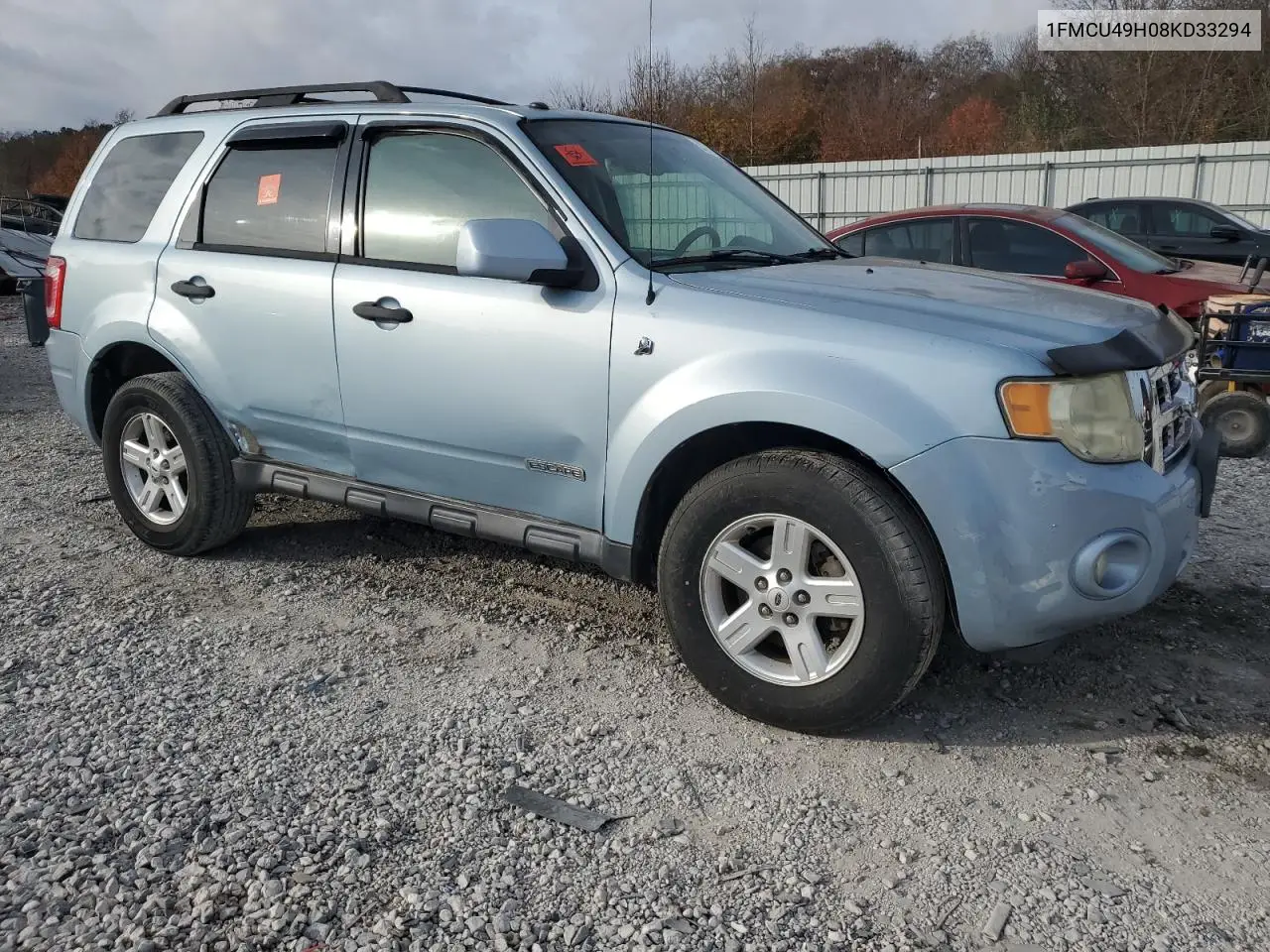 1FMCU49H08KD33294 2008 Ford Escape Hev