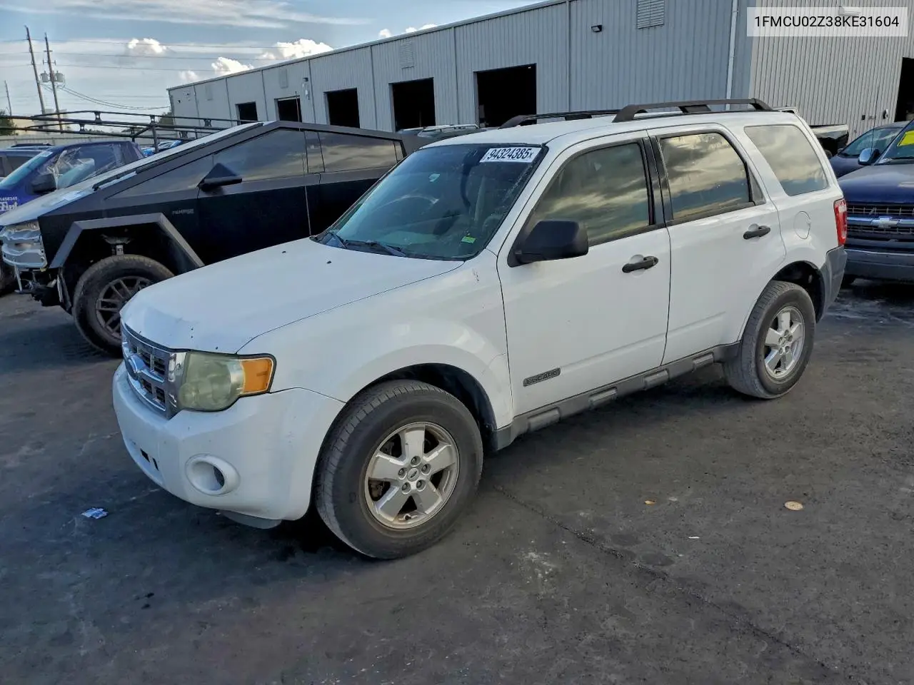 1FMCU02Z38KE31604 2008 Ford Escape Xls