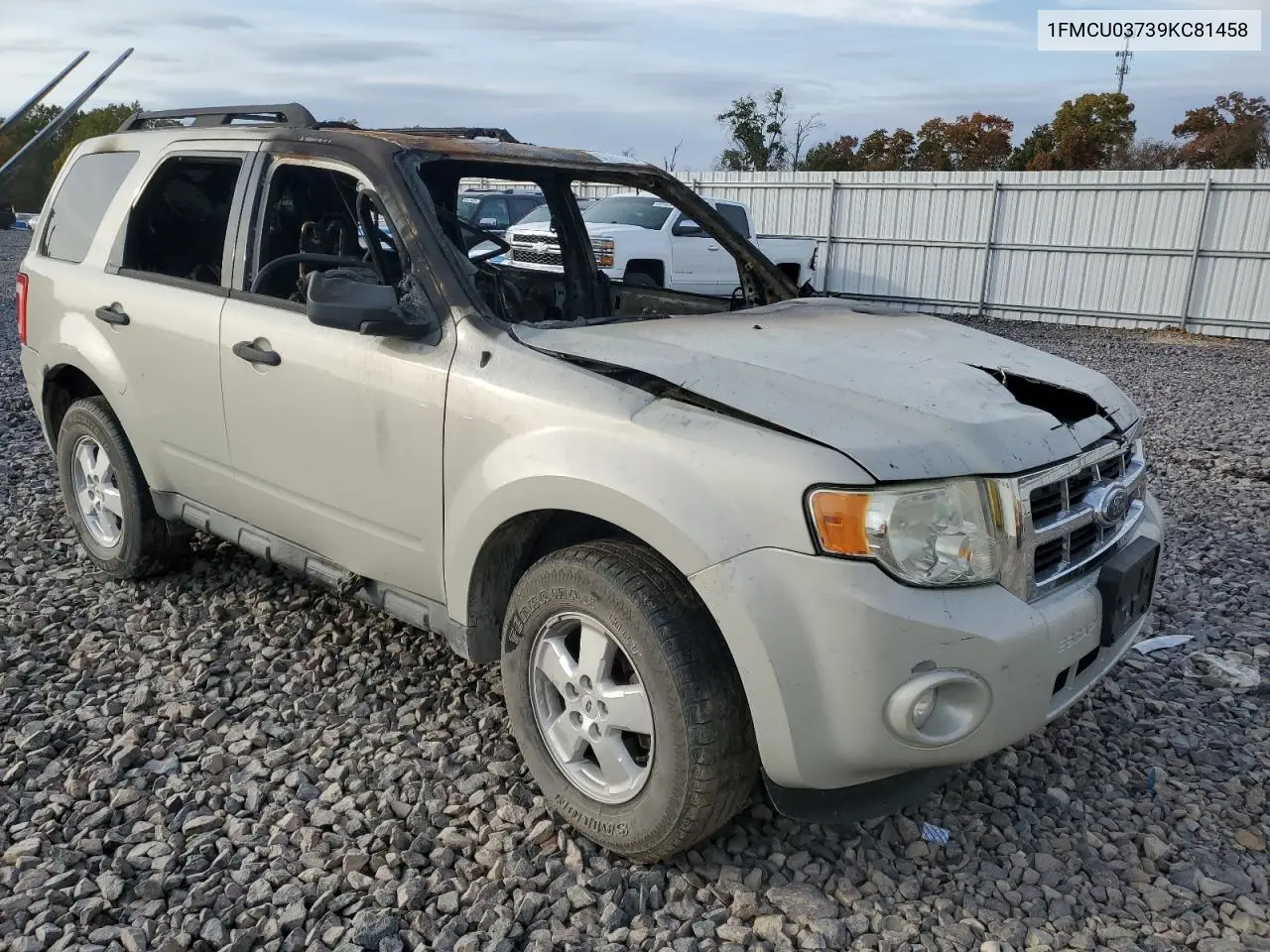 1FMCU03739KC81458 2009 Ford Escape Xlt