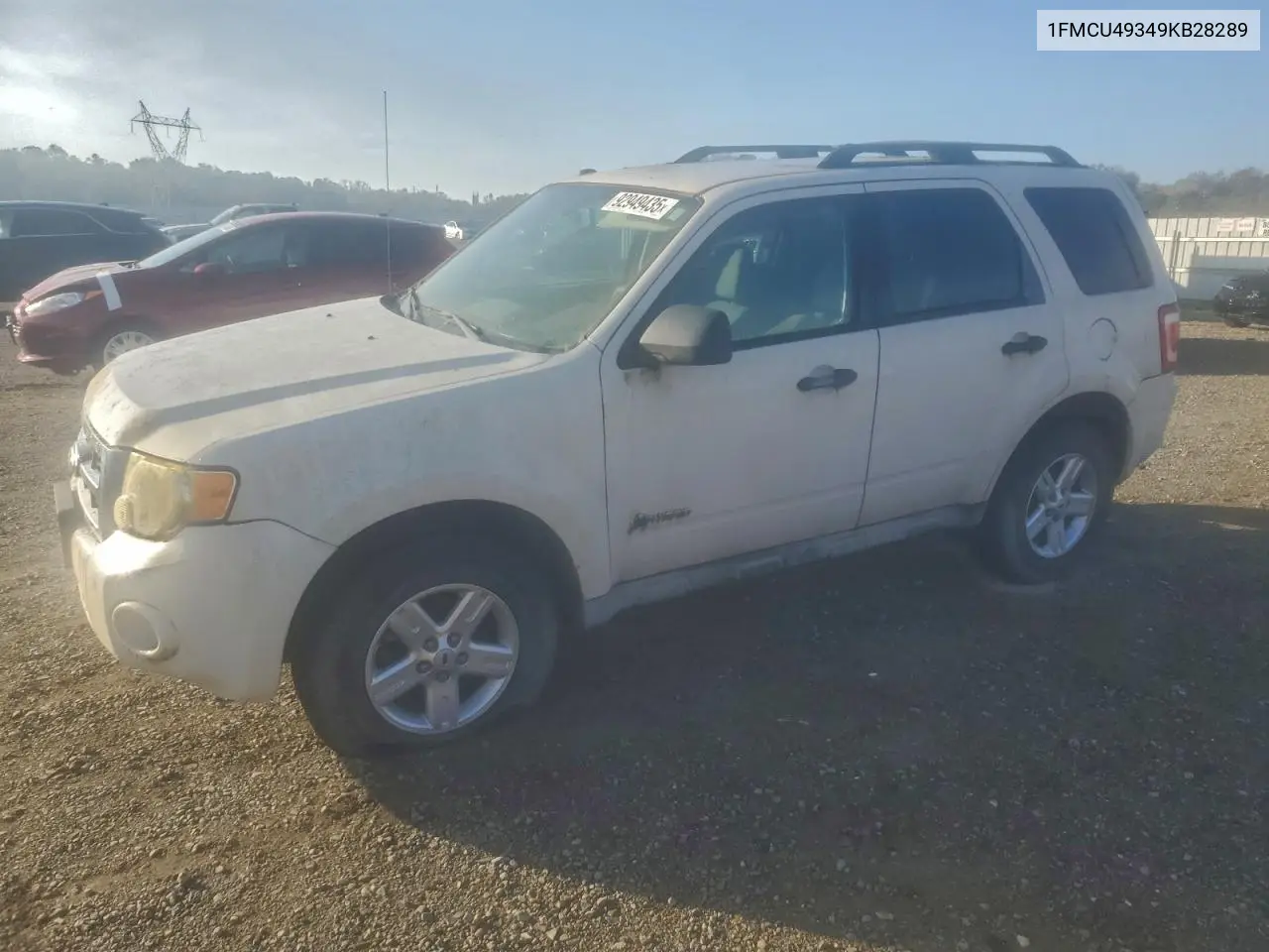1FMCU49349KB28289 2009 Ford Escape Hybrid
