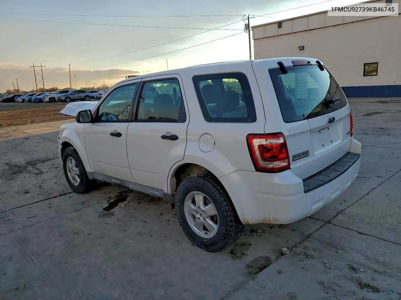 1FMCU92739KB46745 2009 Ford Escape Xls