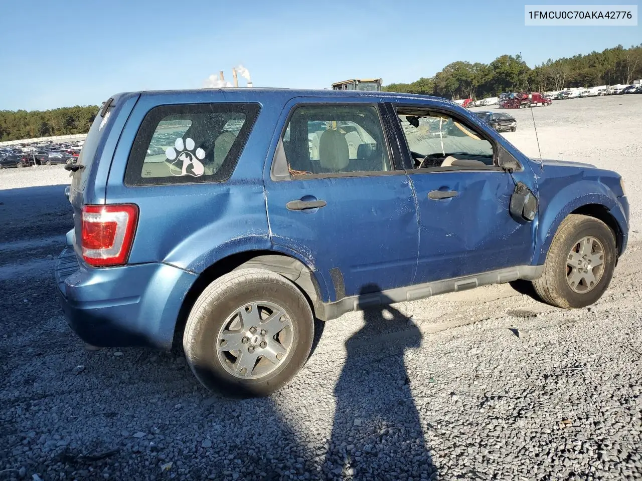 1FMCU0C70AKA42776 2010 Ford Escape Xls