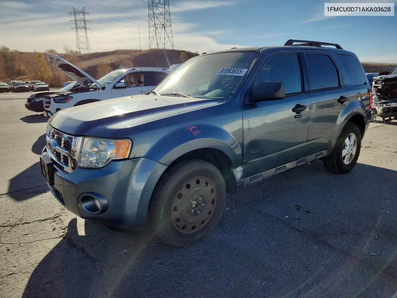 1FMCU0D71AKA03628 2010 Ford Escape Xlt