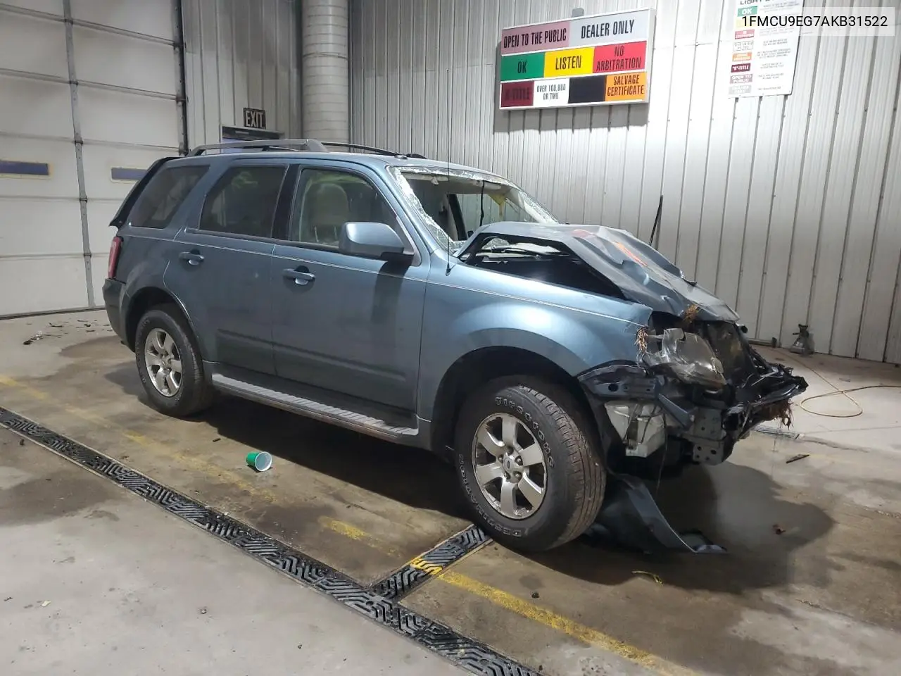 1FMCU9EG7AKB31522 2010 Ford Escape Limited
