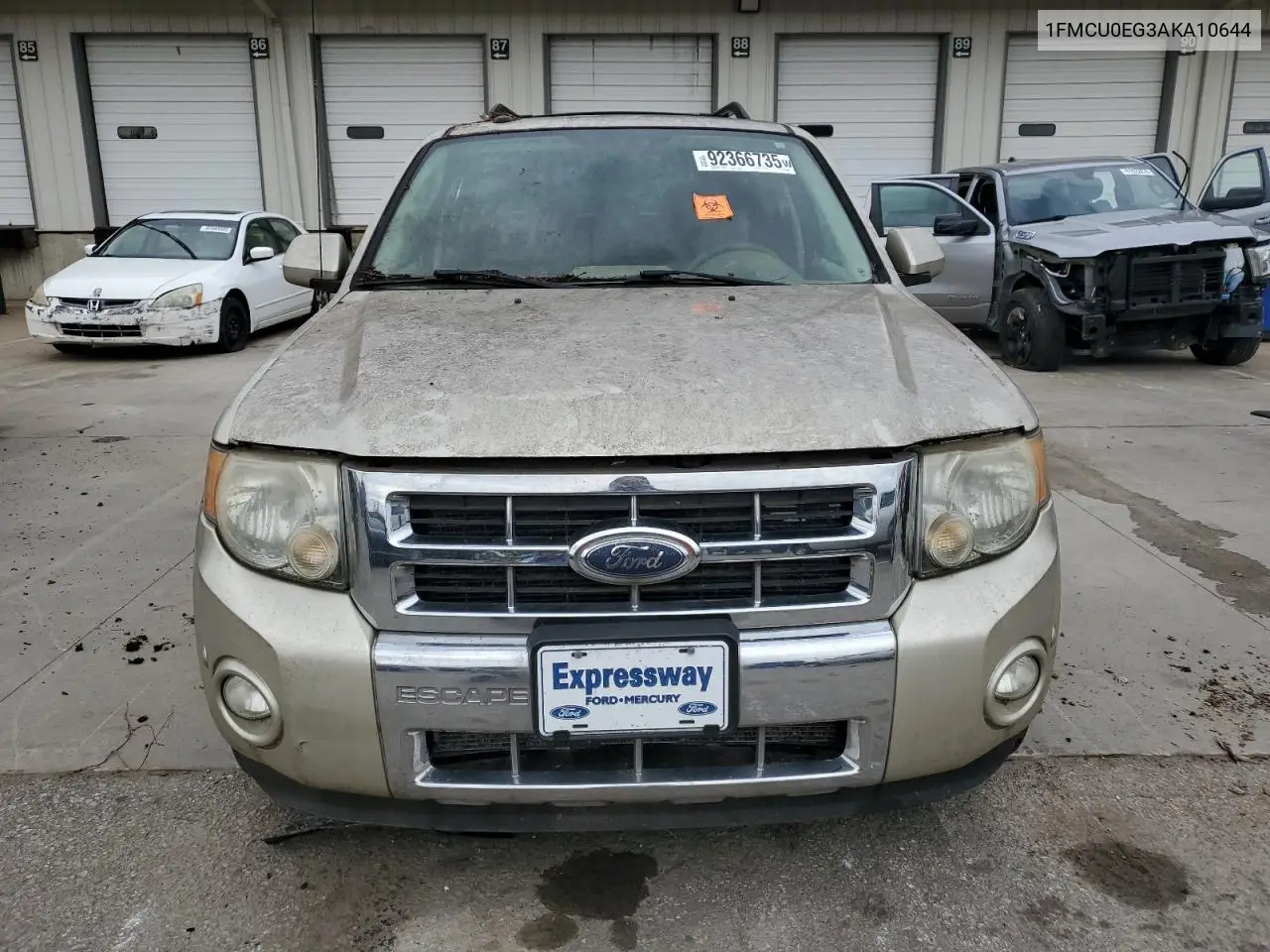 1FMCU0EG3AKA10644 2010 Ford Escape Limited