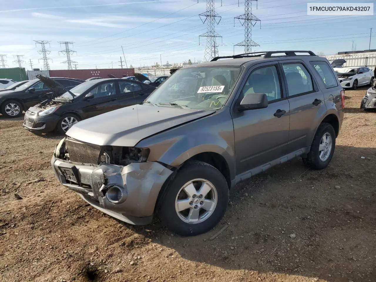 1FMCU0C79AKD43207 2010 Ford Escape Xls